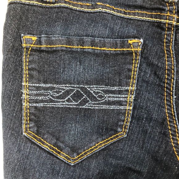Women's Dark Wash Jeans by a.n.a. Like New, Embroidered Pockets, SZ S - Picture 6 of 8